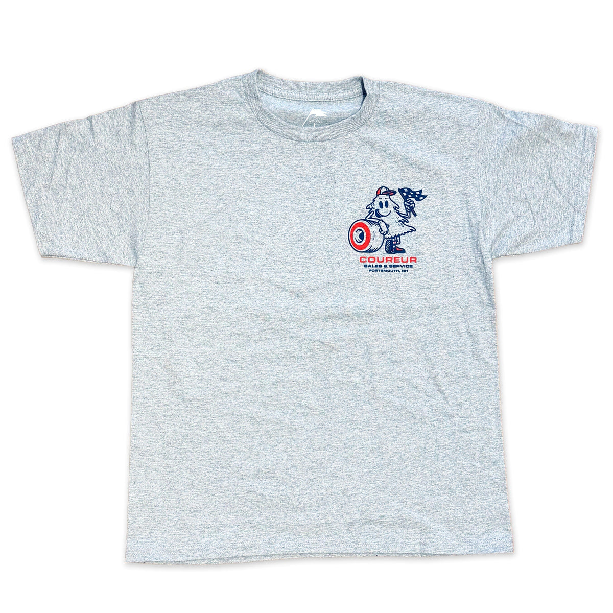Coureur Goods Mechanic Youth Tee Sport Grey tees Coureur Goods 