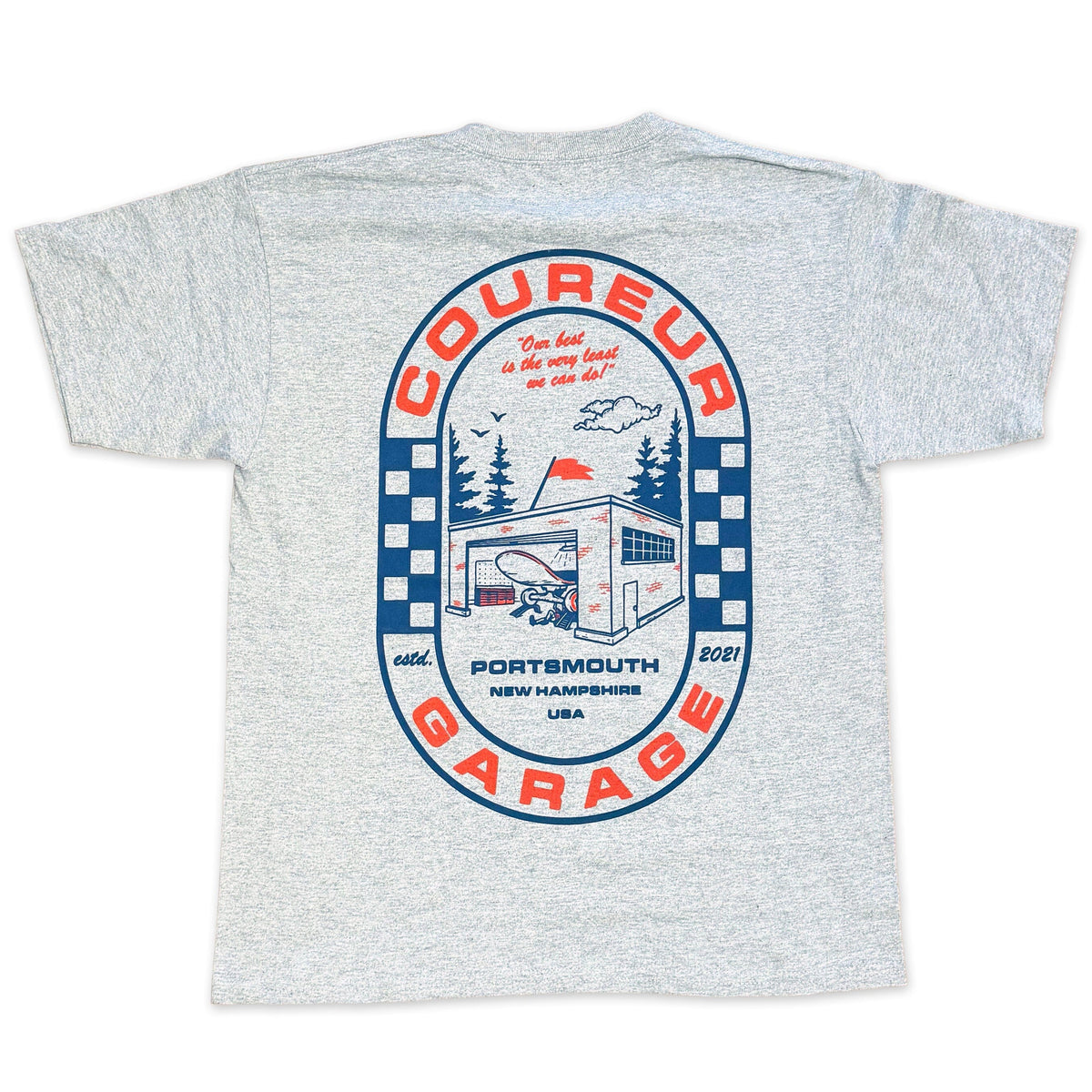 Coureur Goods Mechanic Youth Tee Sport Grey tees Coureur Goods 
