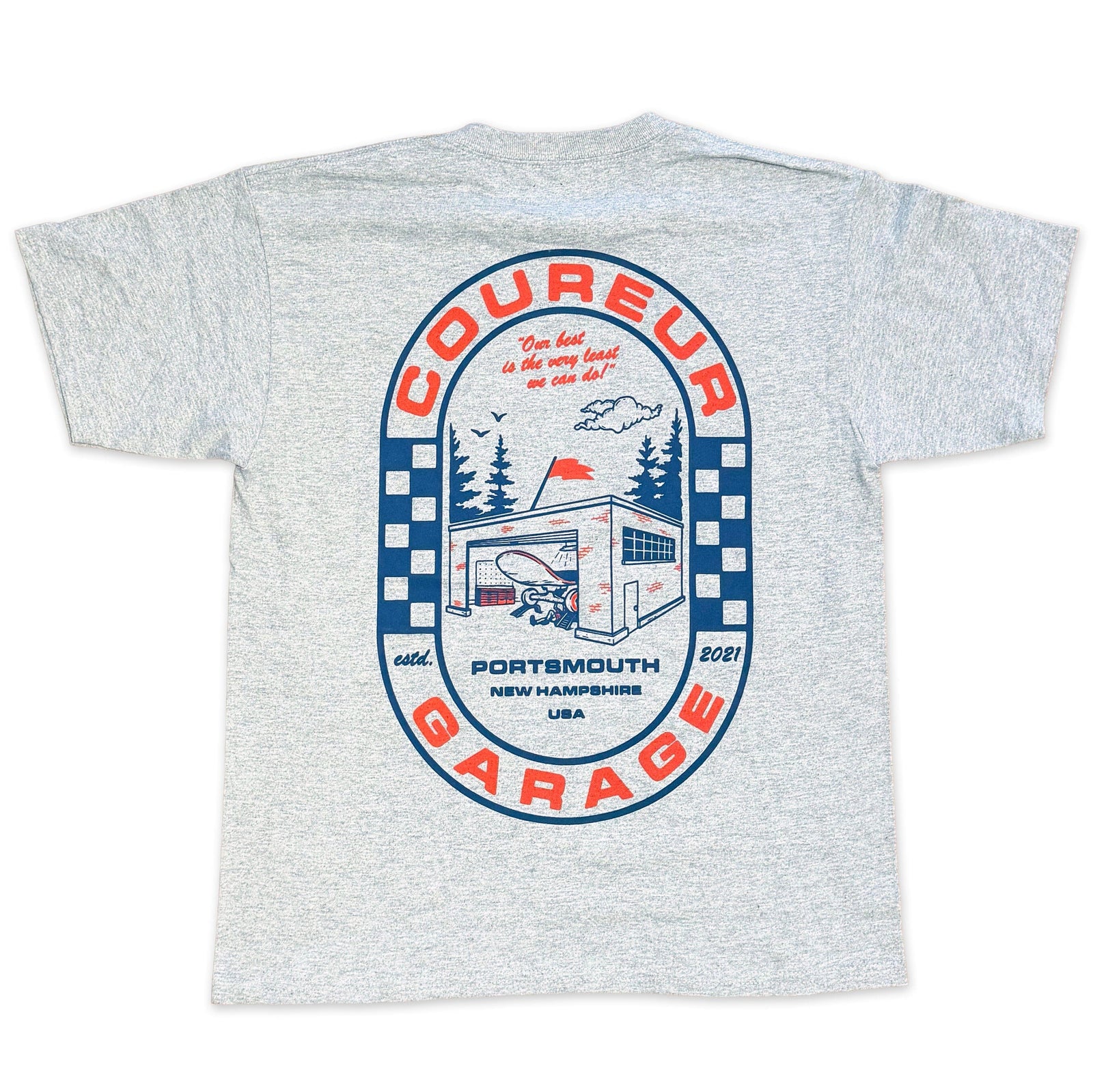 Coureur Goods Mechanic Youth Tee Sport Grey tees Coureur Goods 