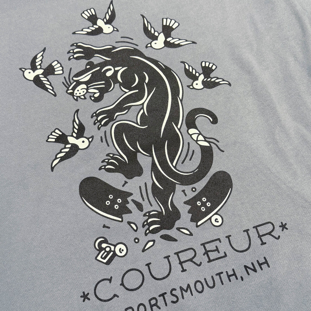 Coureur Goods Panther Hoodie Blue Magic hoodies Coureur Goods 