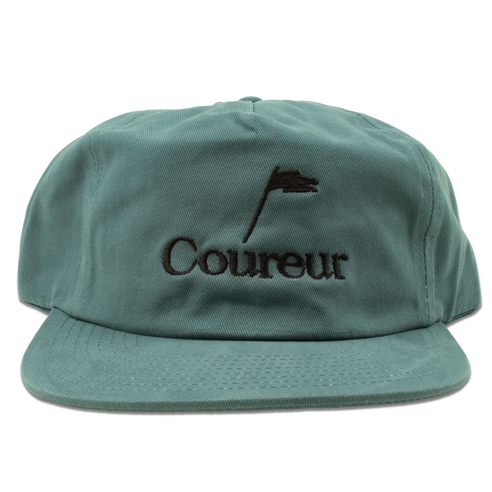 Coureur Goods Pennant 6 Panel Cap Lagoon hats Coureur Goods 