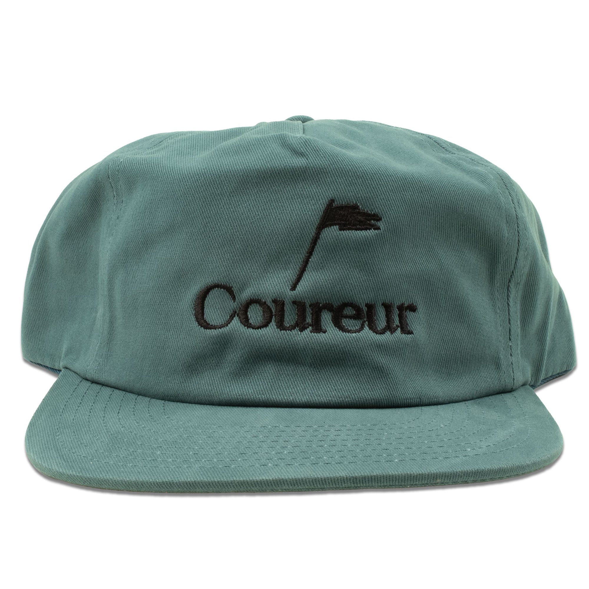 Coureur Goods Pennant 6 Panel Cap Lagoon hats Coureur Goods 