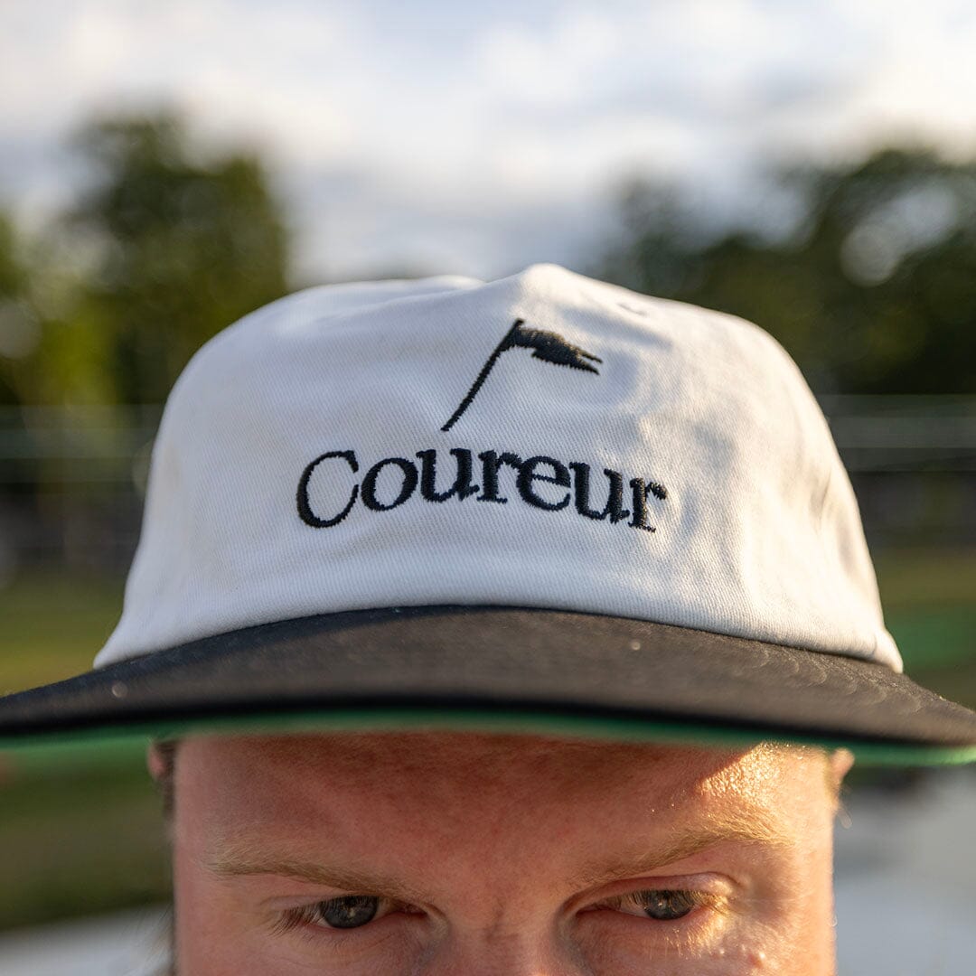 Coureur Goods Pennant Two Tone Hat Ivory/Black hats Coureur Goods 