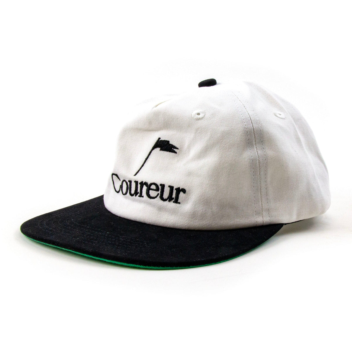 Coureur Goods Pennant Two Tone Hat Ivory/Black hats Coureur Goods 