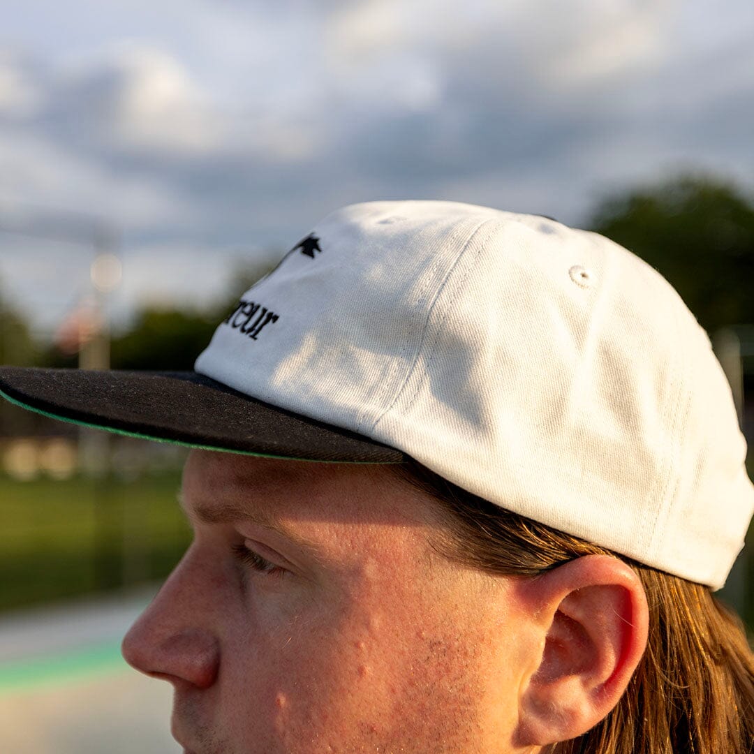 Coureur Goods Pennant Two Tone Hat Ivory/Black hats Coureur Goods 