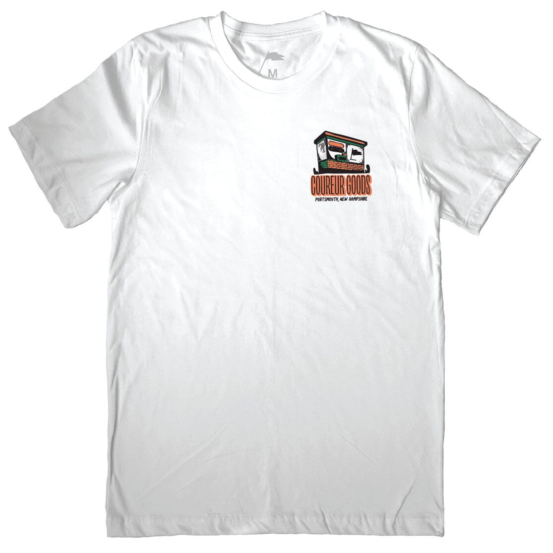 Coureur Goods Postcard Tee White tees Coureur Goods 