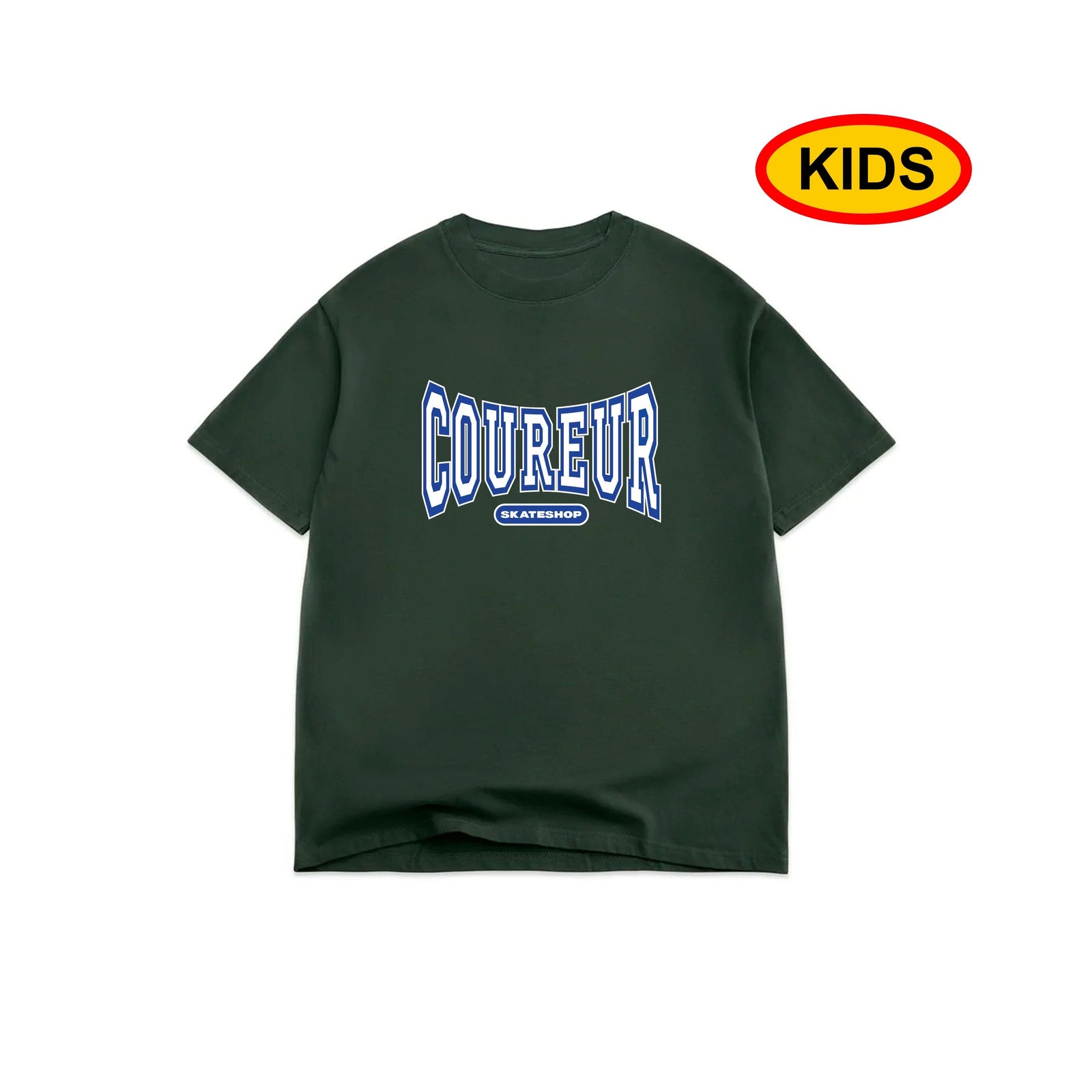 Coureur Goods University Kids Tee Forest Green tees Coureur Goods 