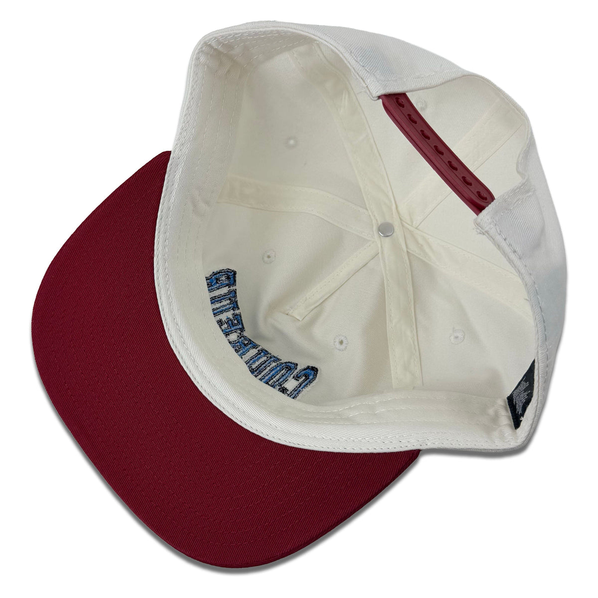 Coureur Goods University Two Tone Snapback Natural/Cardinal Hats Coureur Goods 