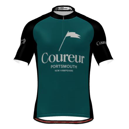 Coureur Goods Velo Cycling Jersey Pacific/Tangerine shirts Coureur Goods 