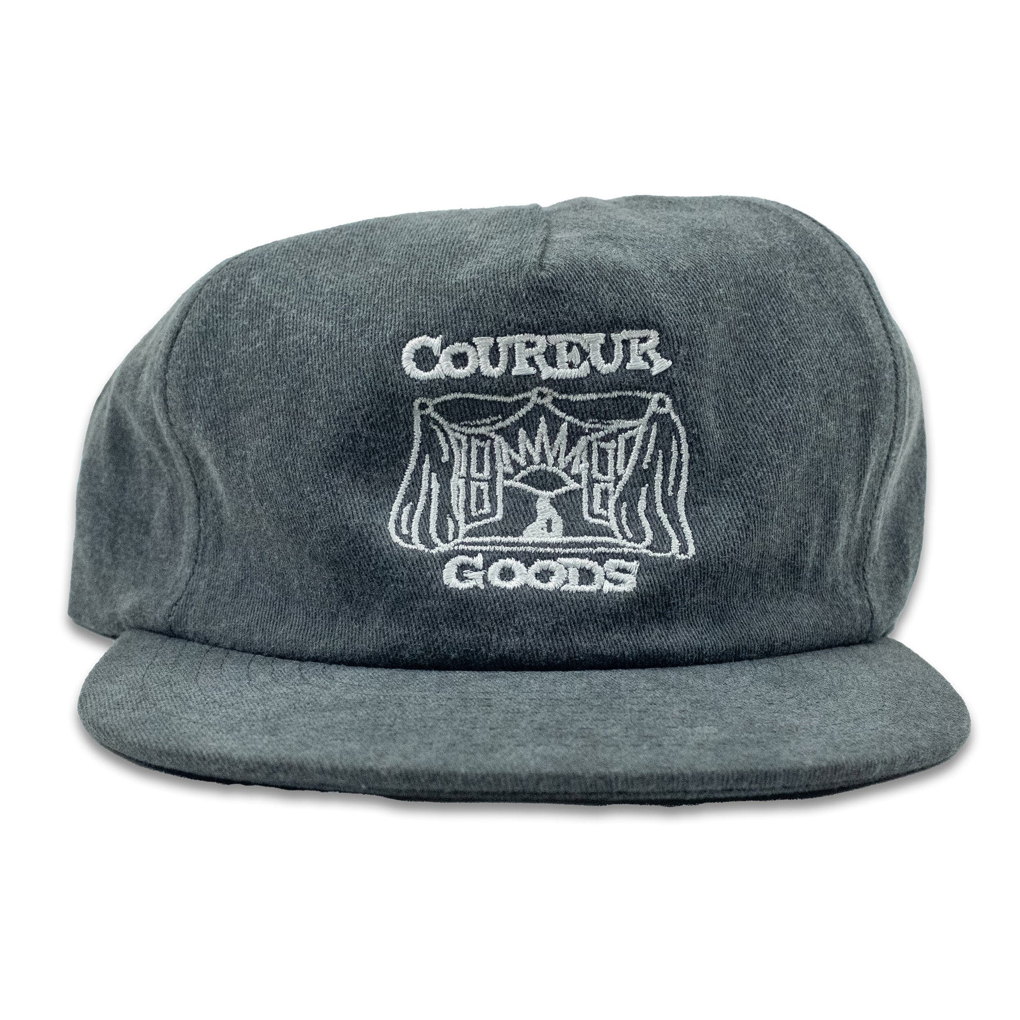 Coureur Goods Windows Open Hat Vintage Washed Black hats Coureur Goods 