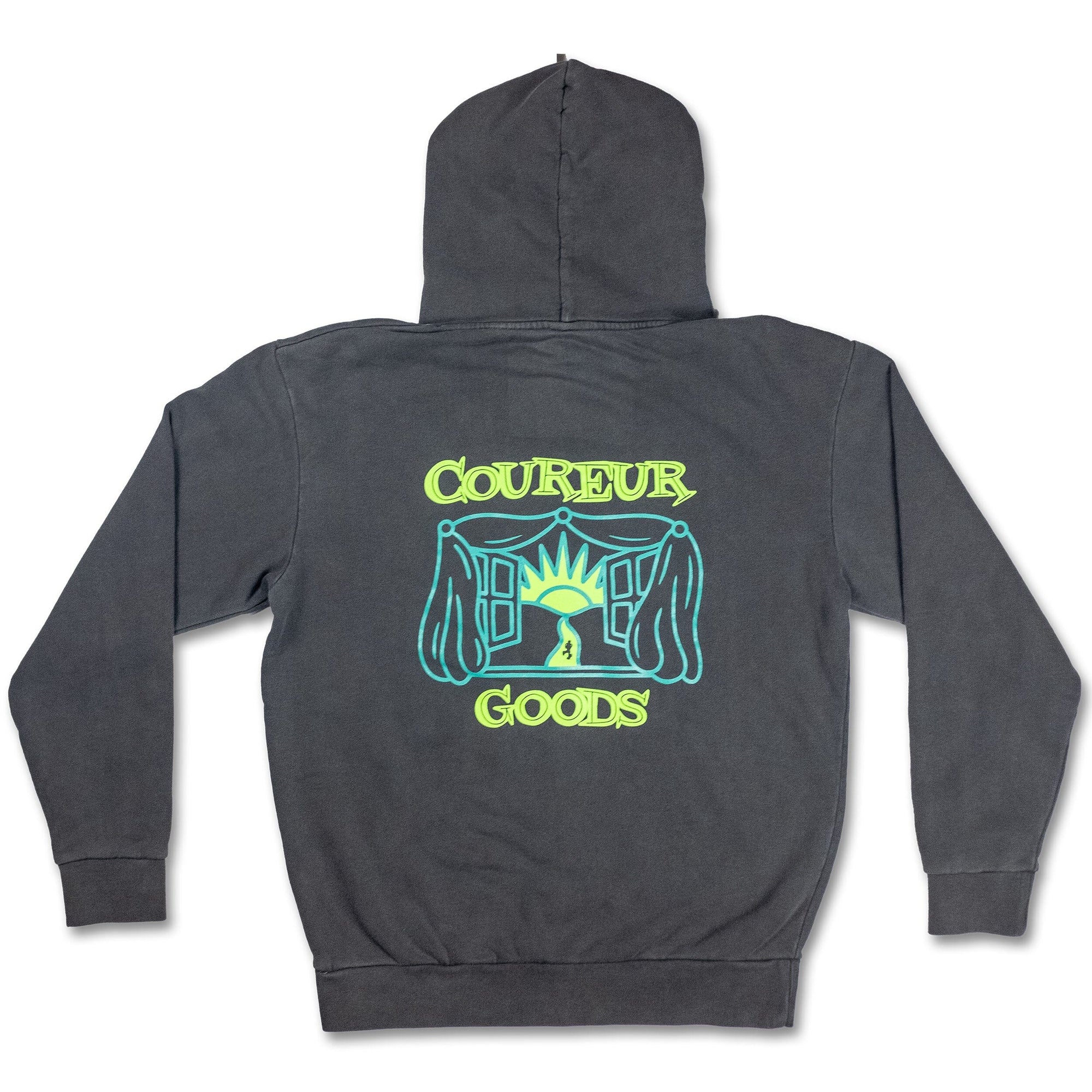 Coureur Goods Windows Open Hoodie Pigment Black hoodies Coureur Goods 