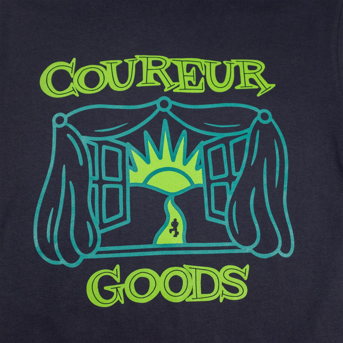 Coureur Goods Windows Open Tee Graphite Tees Coureur Goods 