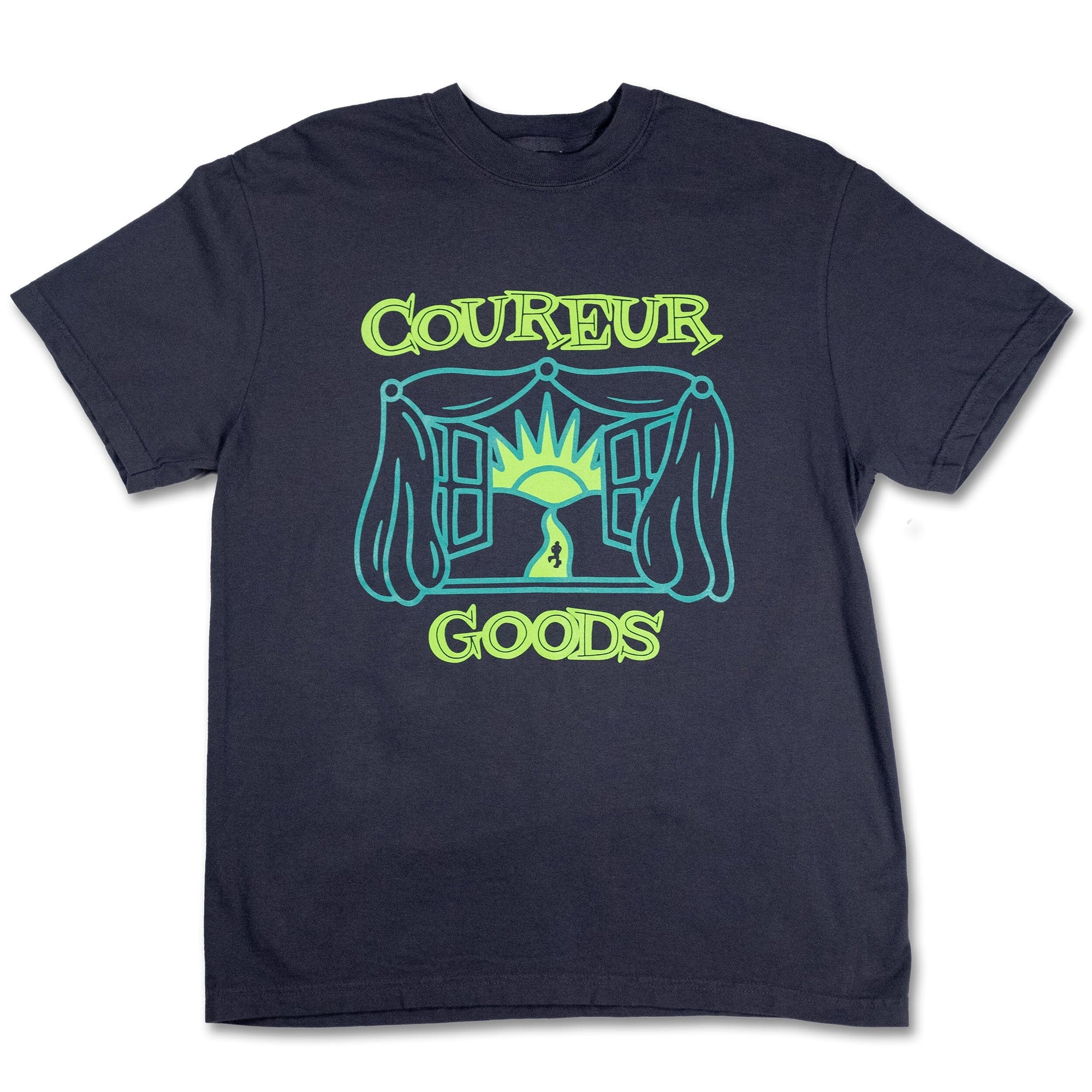 Coureur Goods Windows Open Tee Graphite Tees Coureur Goods 