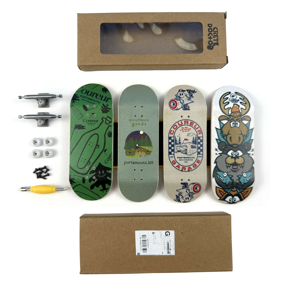 Coureur Goods x Cretedoctor Fingerboard Complete Kit accessories Coureur Goods 