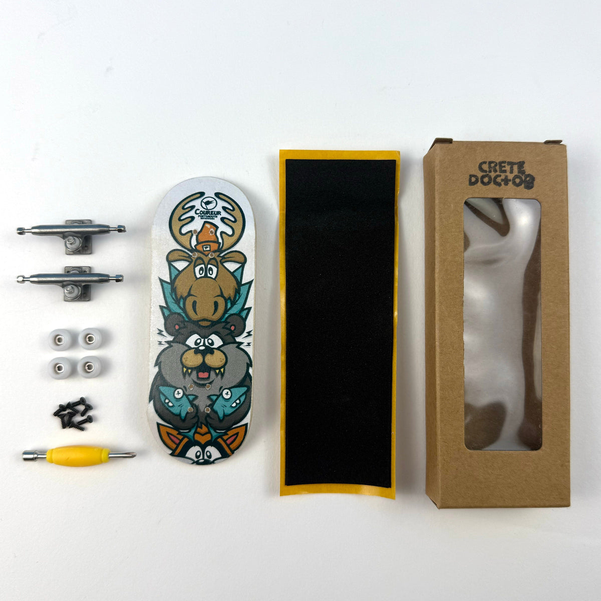 Coureur Goods x Cretedoctor Fingerboard Complete Kit accessories Coureur Goods 