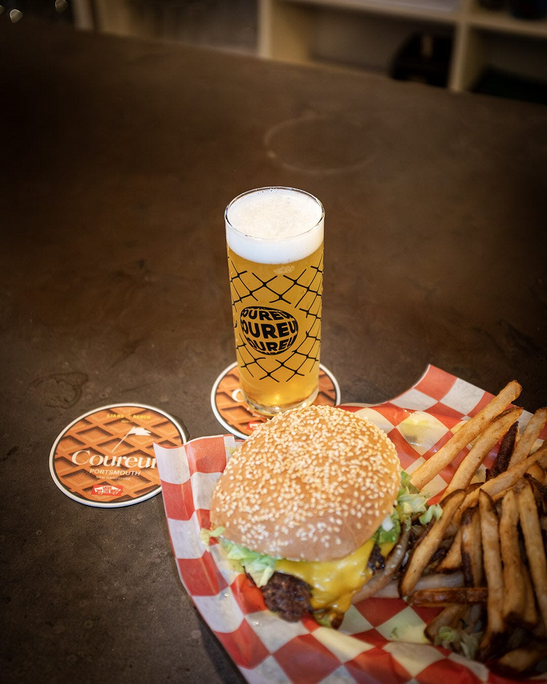 Coureur Goods x Vans 4 Year Glass 12oz + Coaster accessories Coureur Goods 