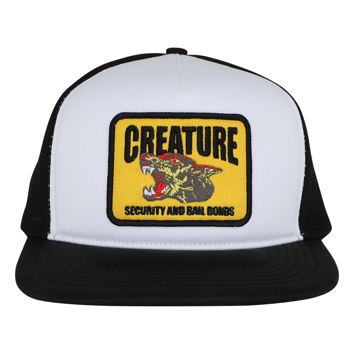 Creature Security Service Snapback Hat White/Black hats Creature 