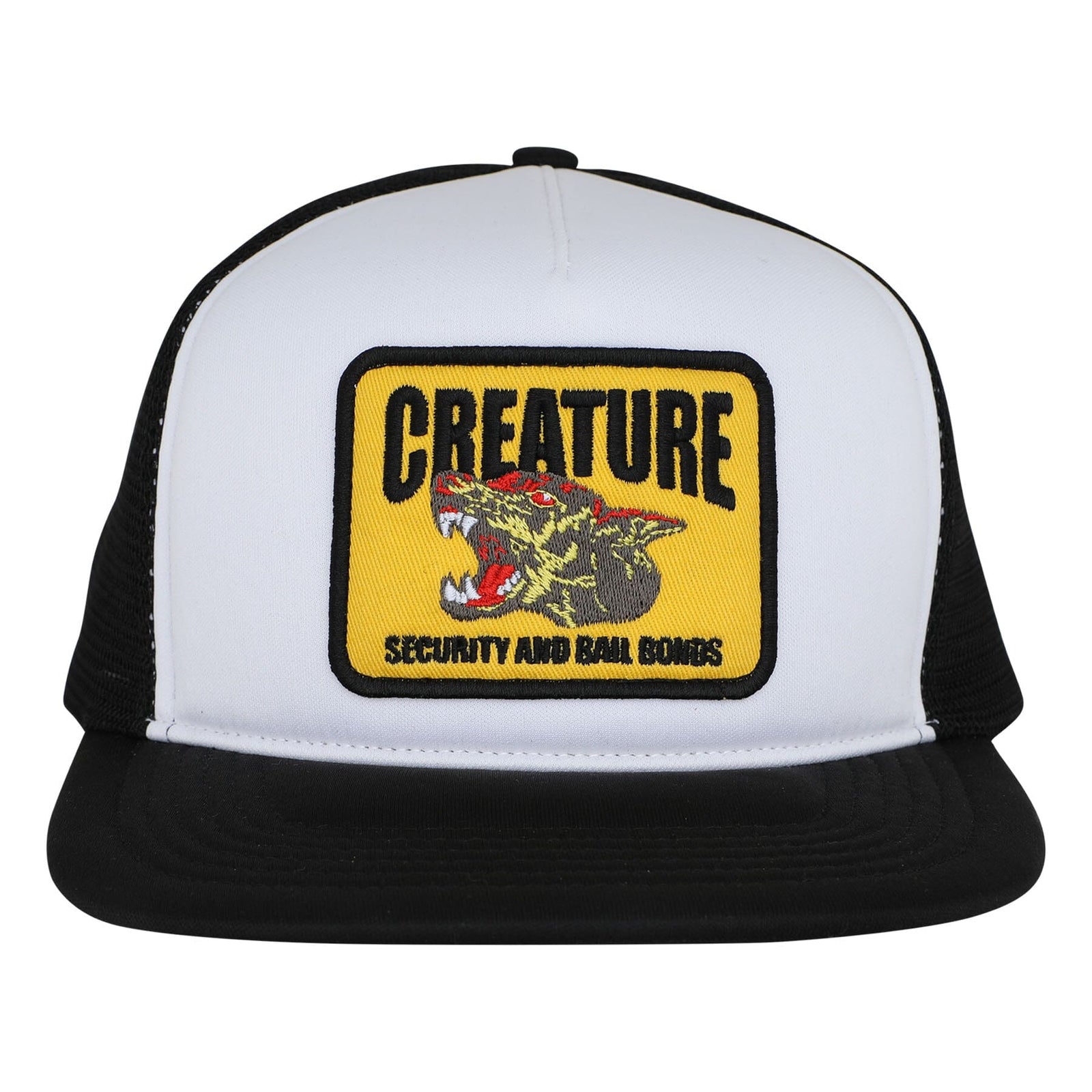 Creature Security Service Snapback Hat White/Black hats Creature 