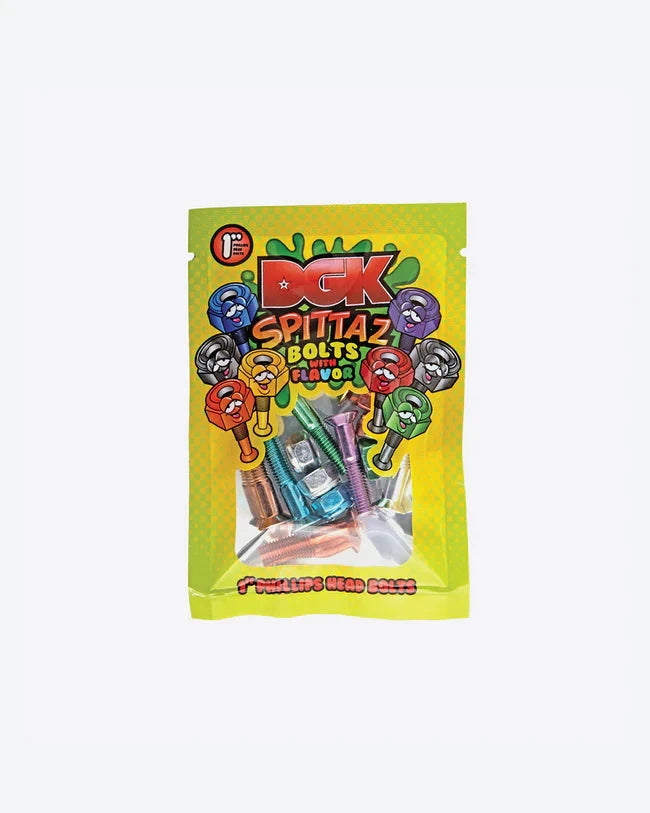 DGK Spittaz Philips Bolts Colored 1 Inch hardware DGK 
