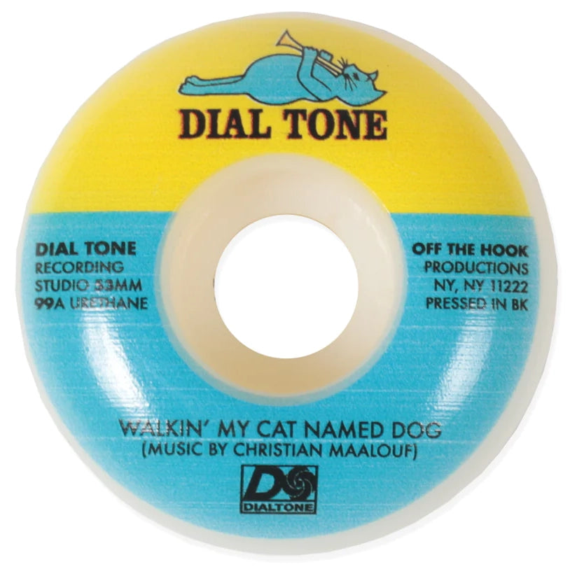 Dial Tone Maalouf Blue Cat Wheels 99A 53MM wheels Dial Tone 