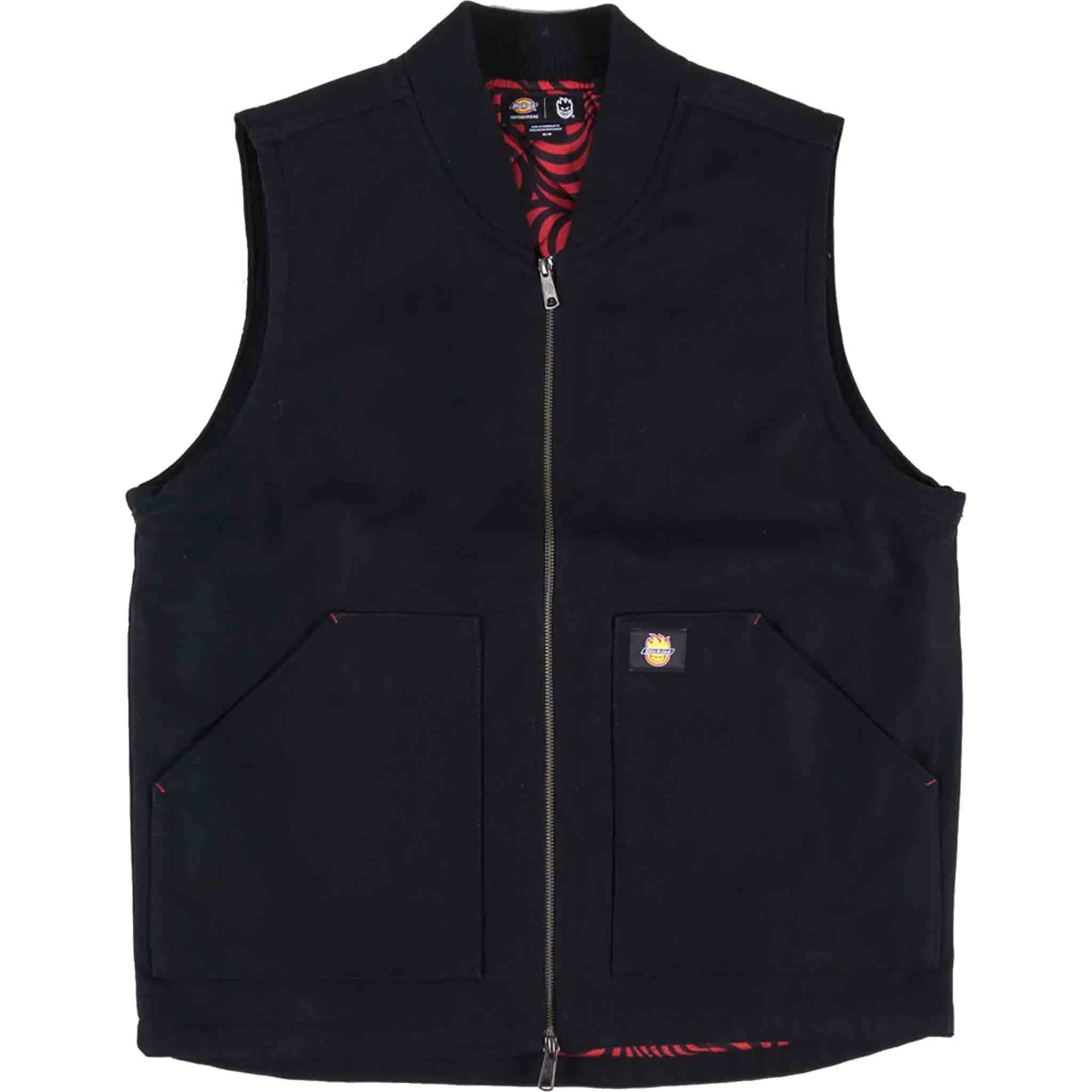 Dickies x Spitfire Duck Canvas Vest Black jackets Dickies 