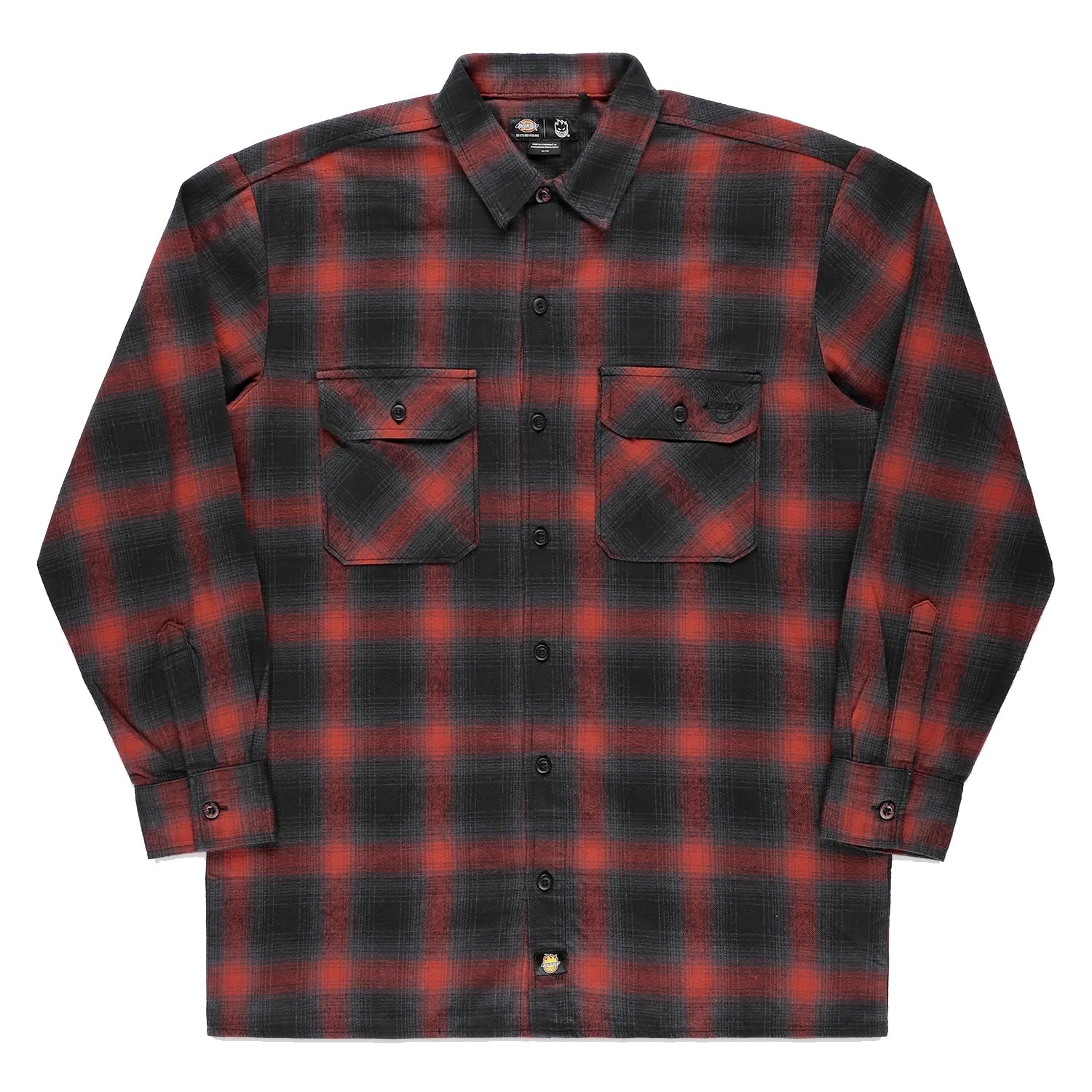 Dickies x Spitfire Flannel Shirt Red Ochre shirts Dickies 