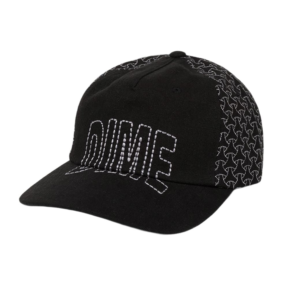 Dime Allover Stitch D Worker Cap Black hats Dime 