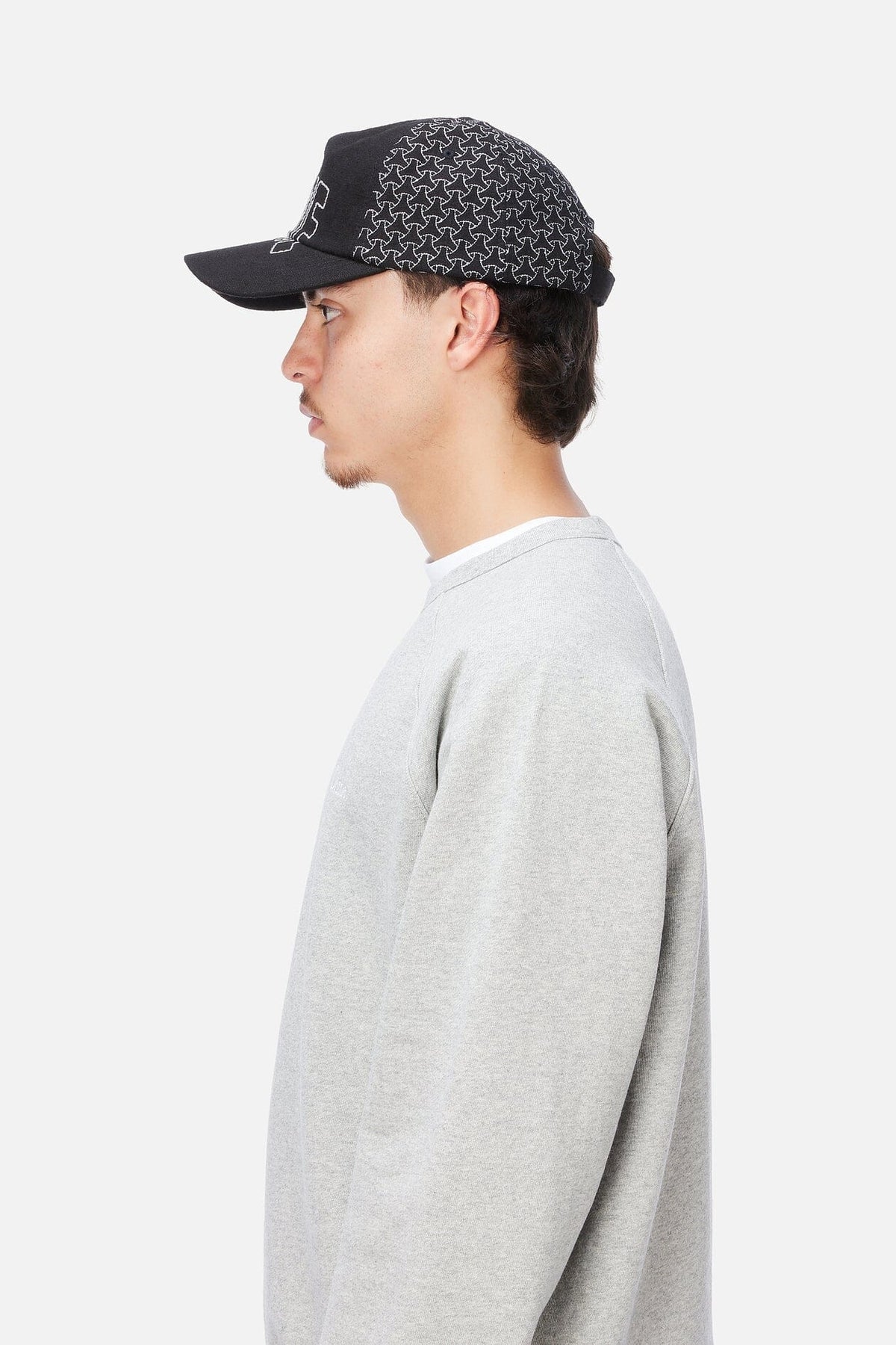 Dime Allover Stitch D Worker Cap Black hats Dime 