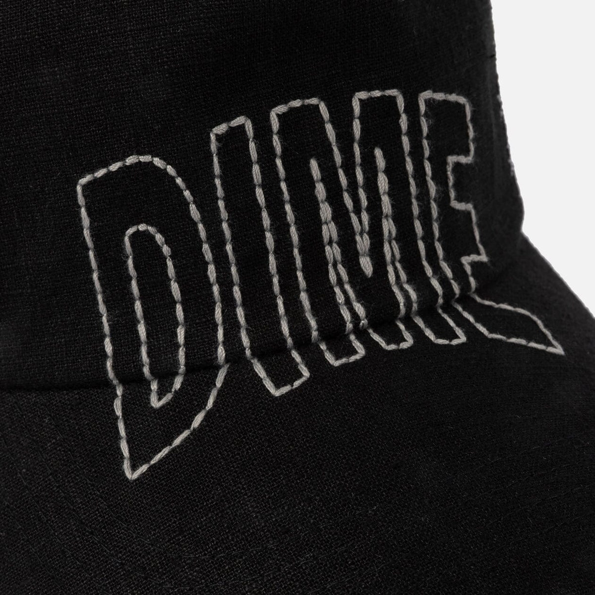 Dime Allover Stitch D Worker Cap Black hats Dime 