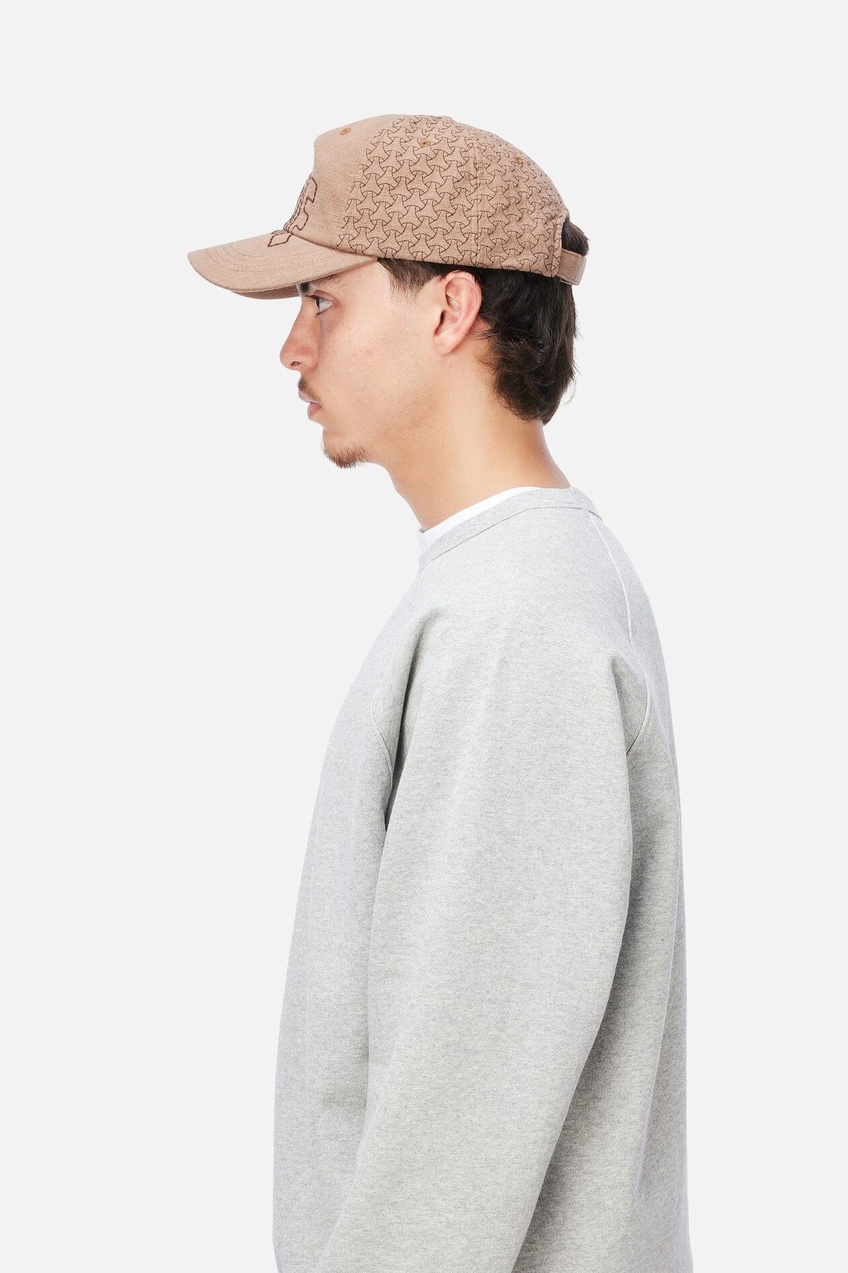 Dime Allover Stitch D Worker Cap Tan hats Dime 