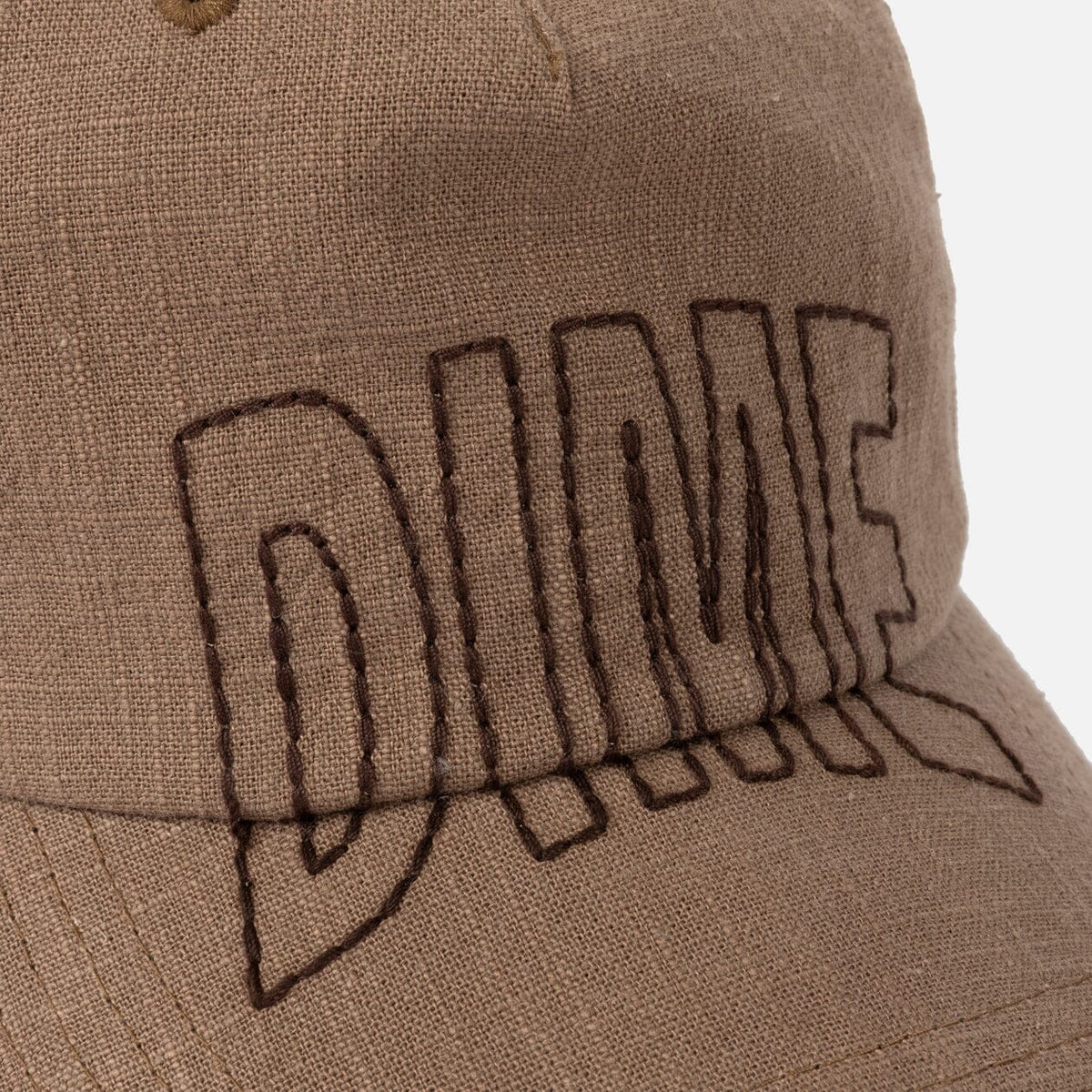 Dime Allover Stitch D Worker Cap Tan hats Dime 