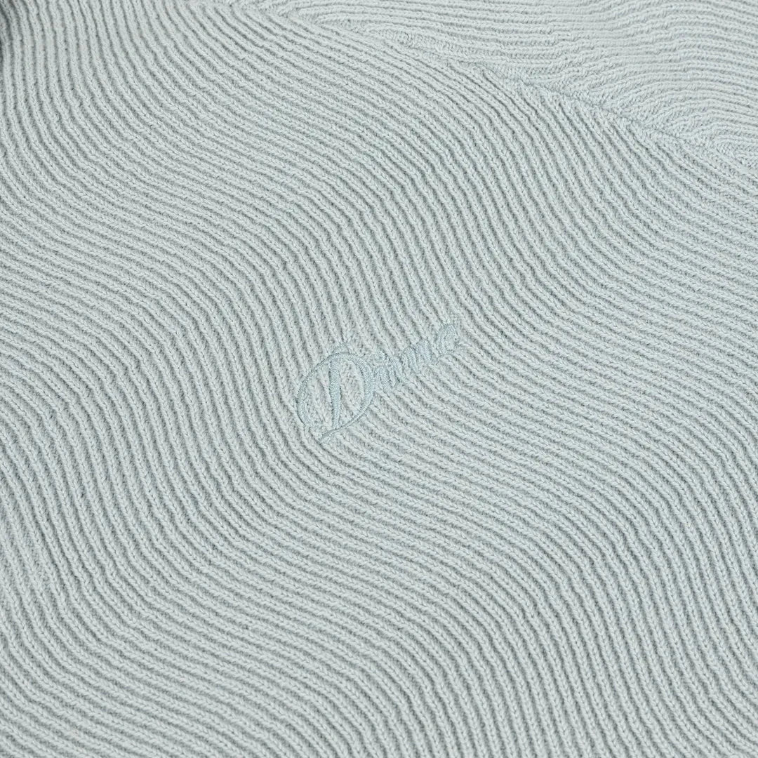 Dime Cable Knit Polo Seafoam shirts Dime 