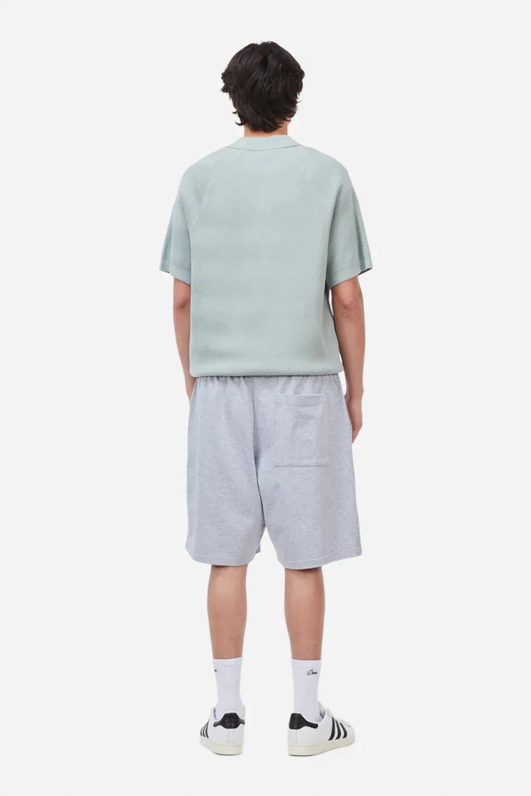 Dime Cable Knit Polo Seafoam shirts Dime 