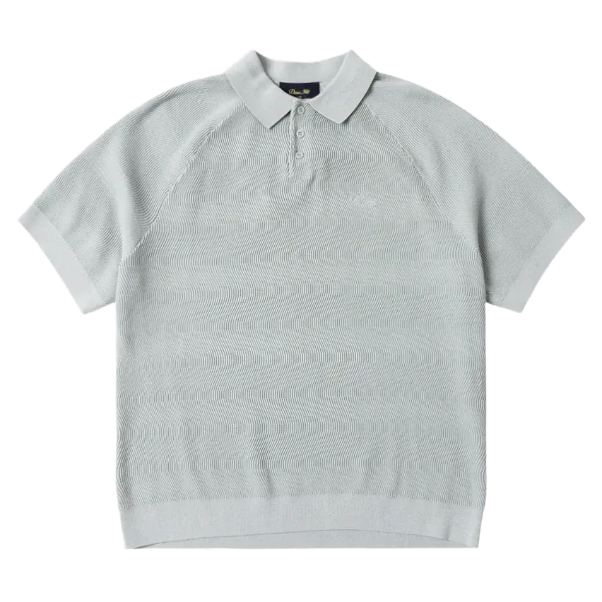 Dime Cable Knit Polo Seafoam shirts Dime 