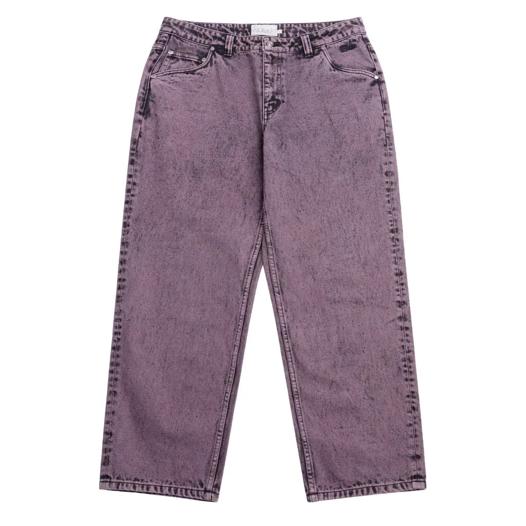 Dime Classic Relaxed Denim Pants Overdyed Plum Pants Dime 