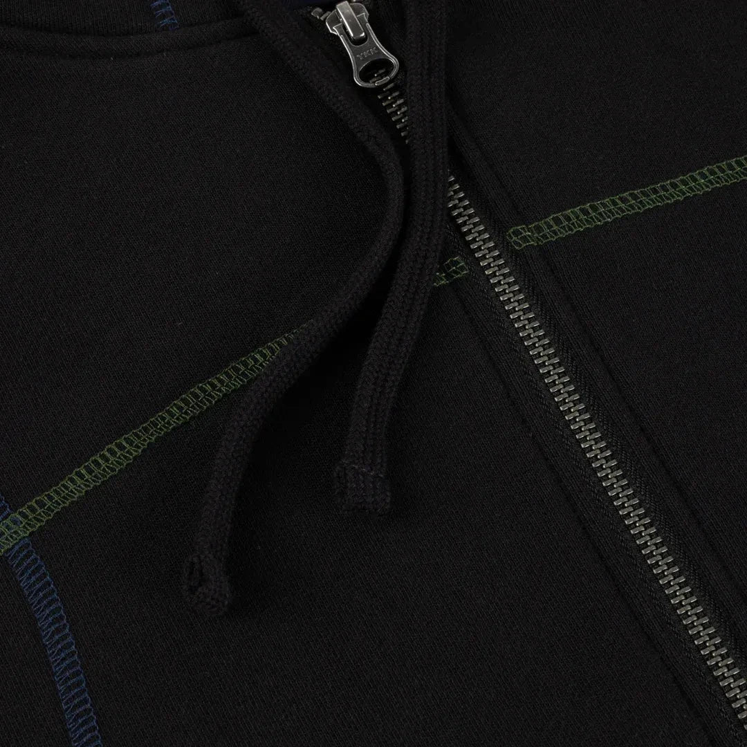 Dime Court Zip Hoodie Black/Multi hoodies Dime 