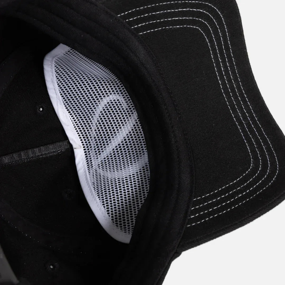 Dime Cursive Denim Worker Cap Black Washed hats Dime 