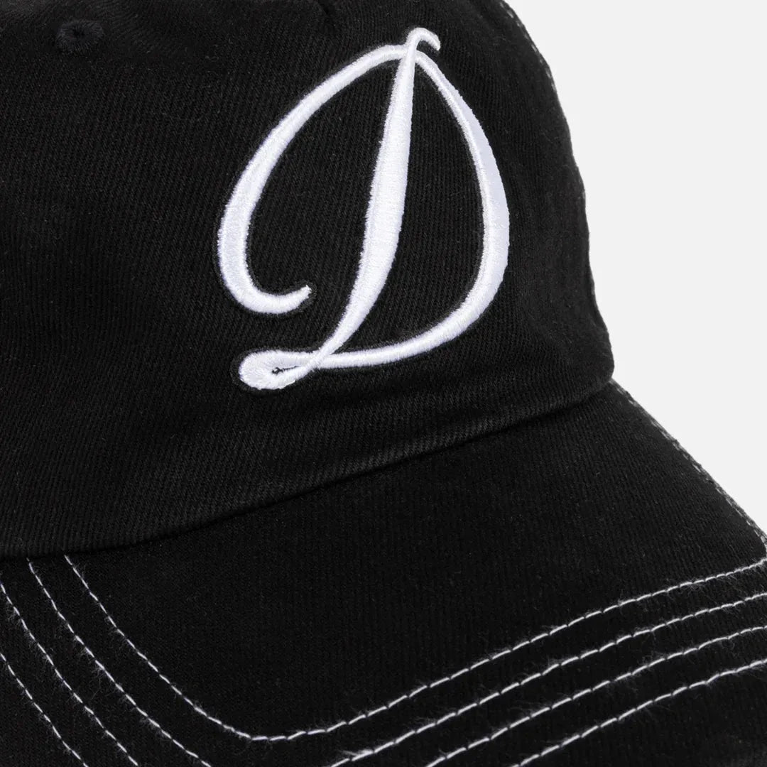Dime Cursive Denim Worker Cap Black Washed hats Dime 