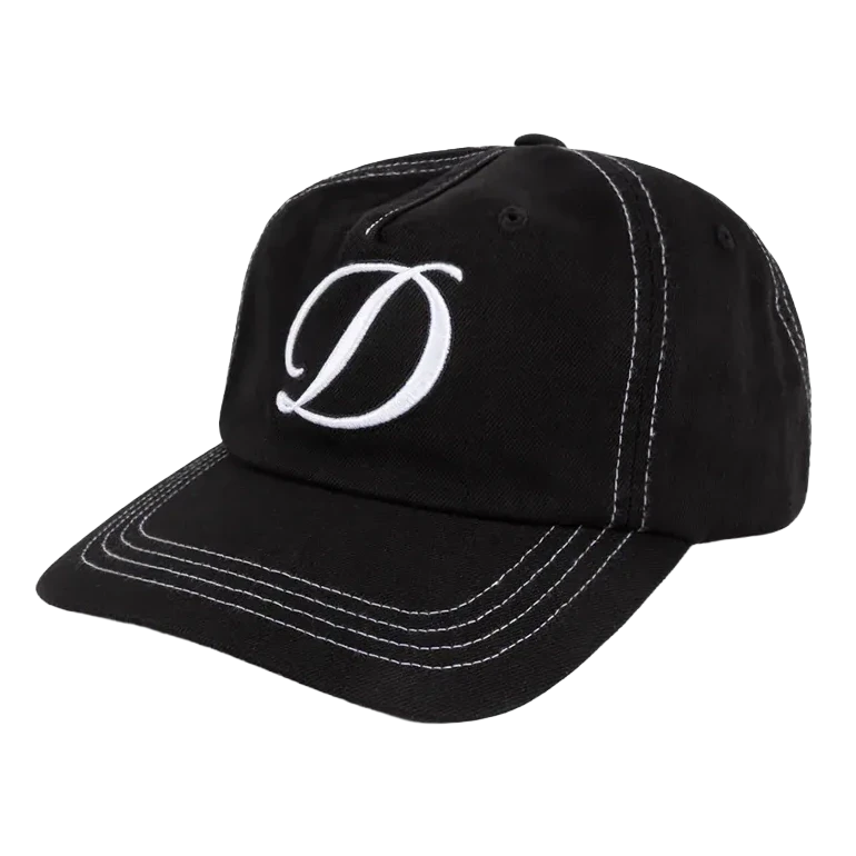 Dime Cursive Denim Worker Cap Black Washed hats Dime 