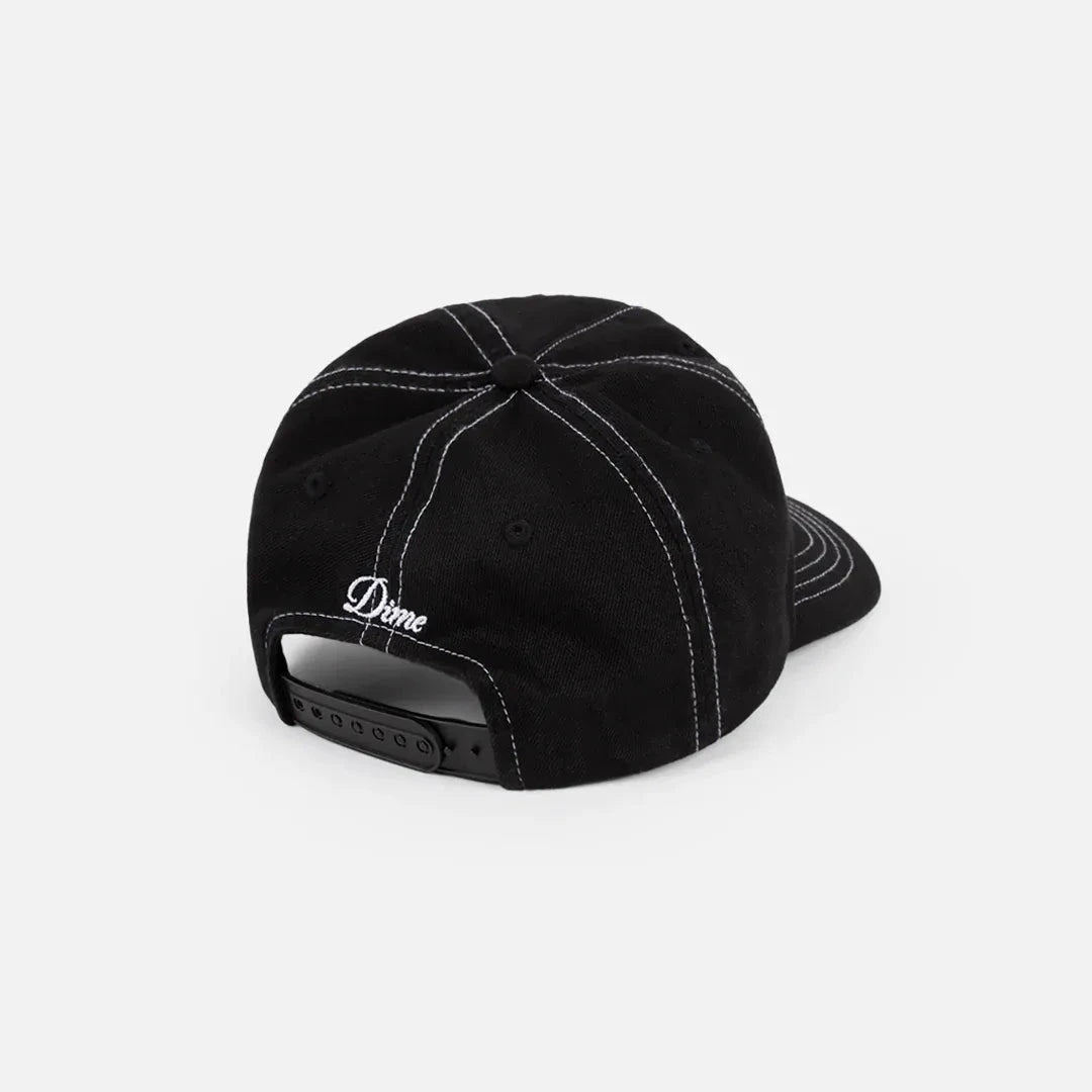 Dime Cursive Denim Worker Cap Black Washed hats Dime 