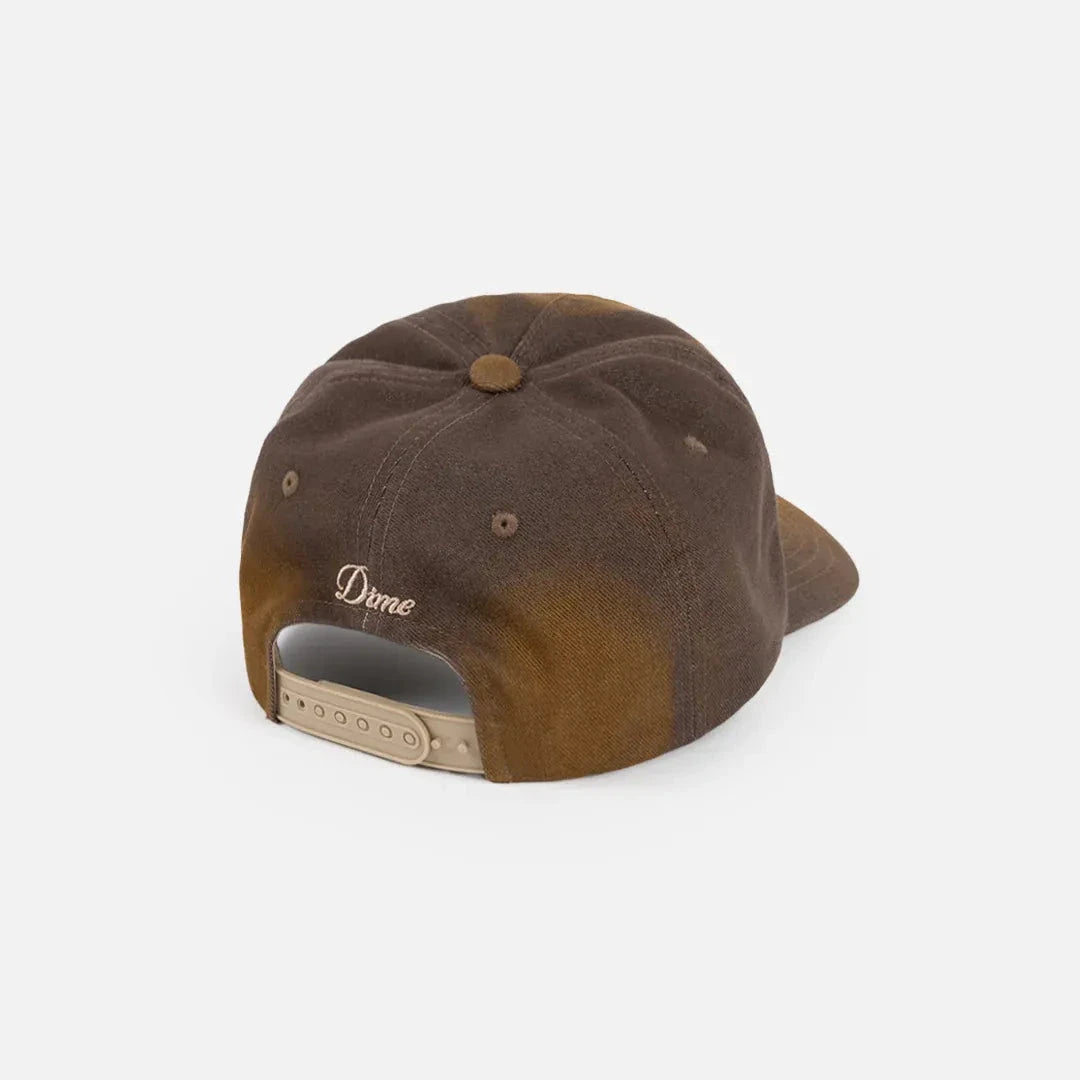 Dime Cursive Denim Worker Cap Brown Washed hats Dime 
