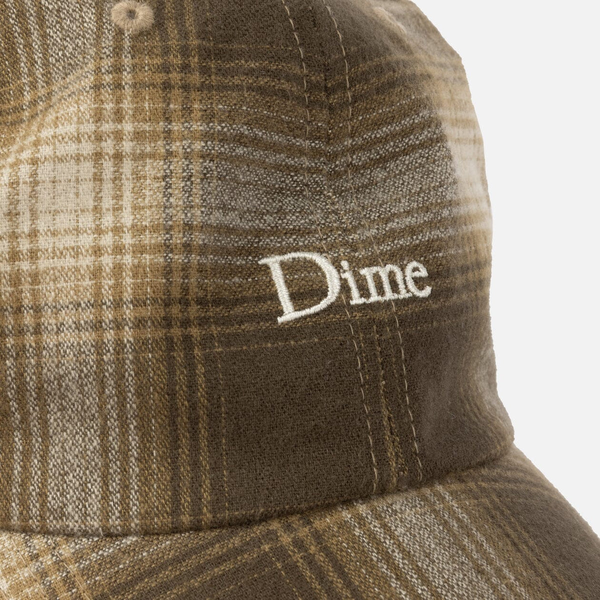 Dime Flannel Low Pro Cap Brown hats Dime 