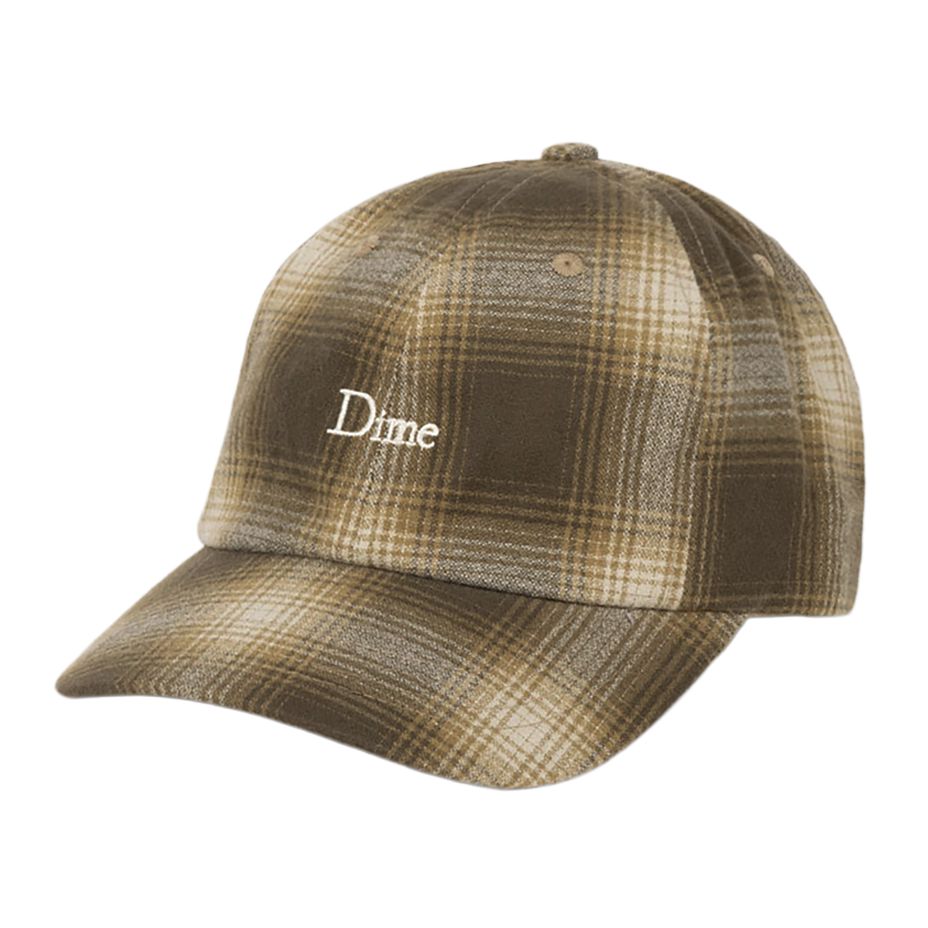 Dime Flannel Low Pro Cap Brown hats Dime 