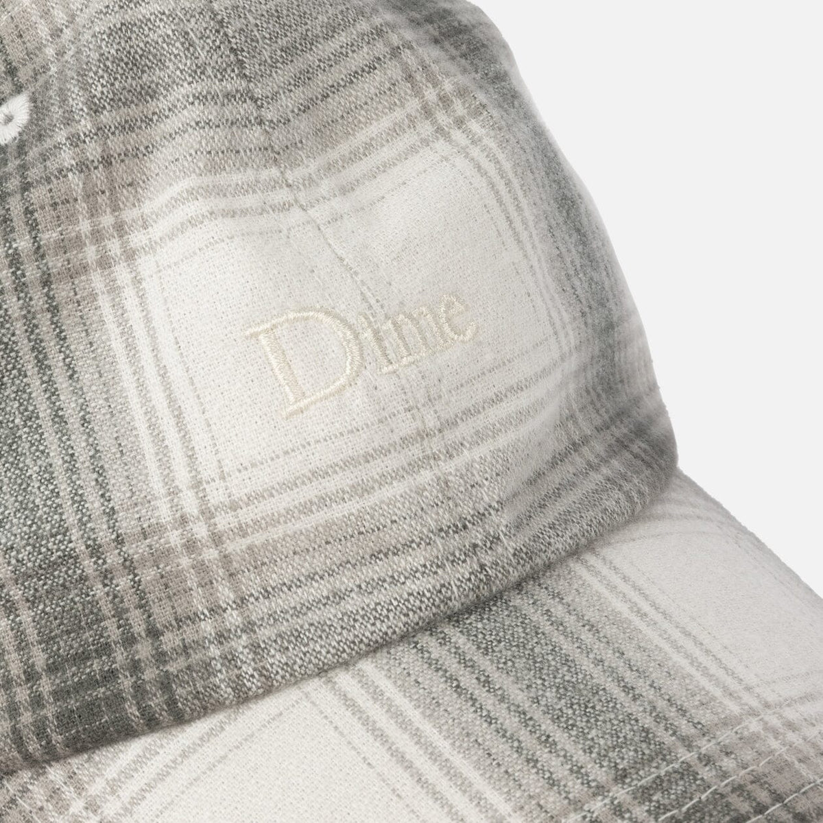 Dime Flannel Low Pro Cap Light Gray hats Dime 