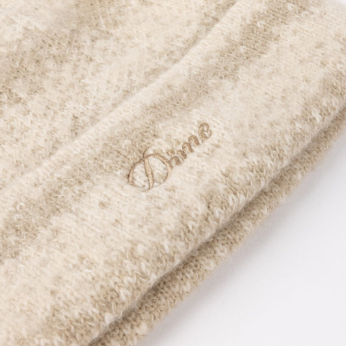 Dime Mohair Striped Beanie Cream beanies Dime 