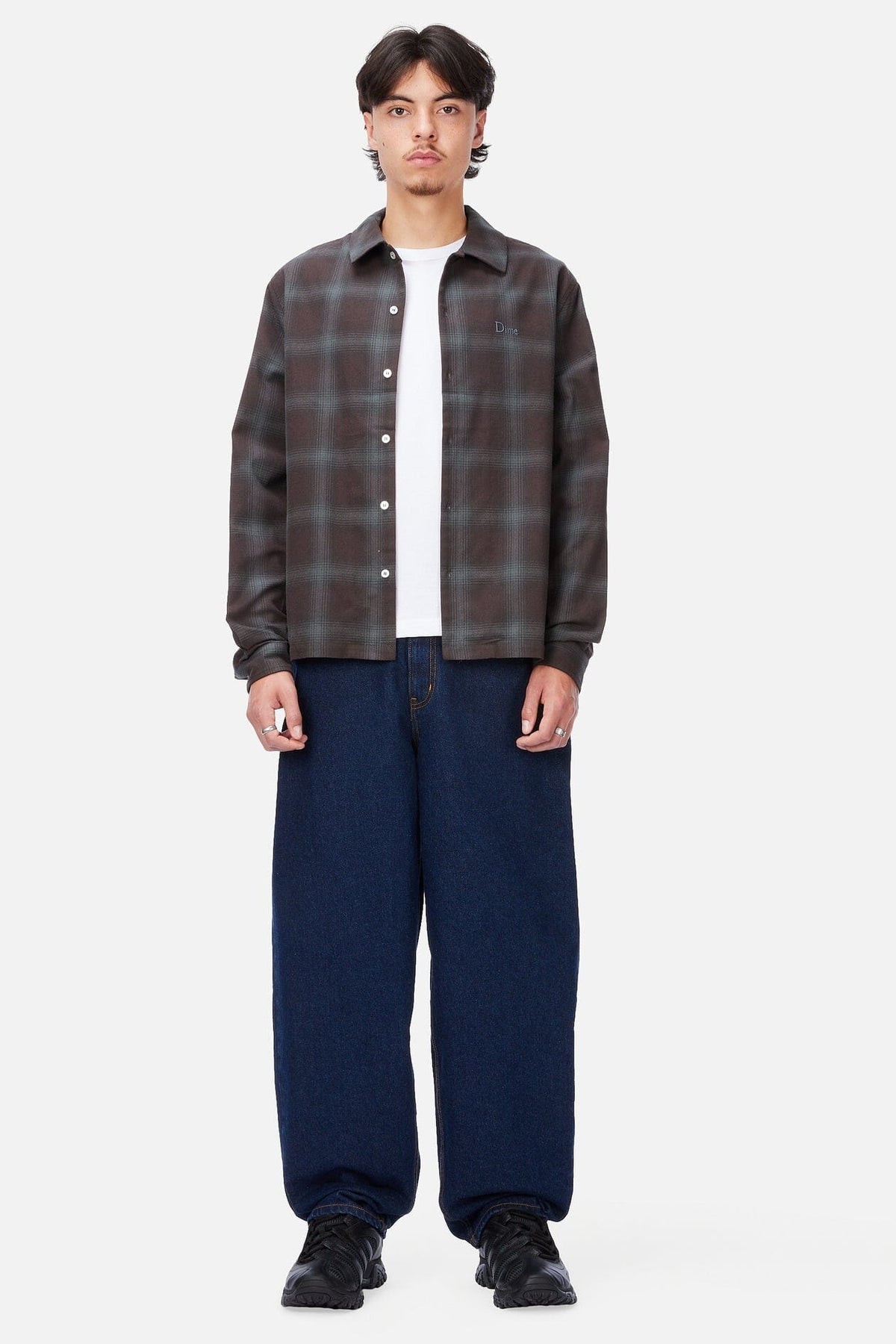 Dime Premium Flannel Shirt Bordeaux shirts Dime 