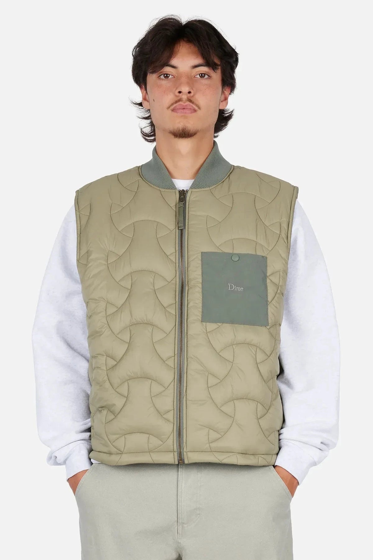 Dime Reversible Vest Sage jackets Dime 