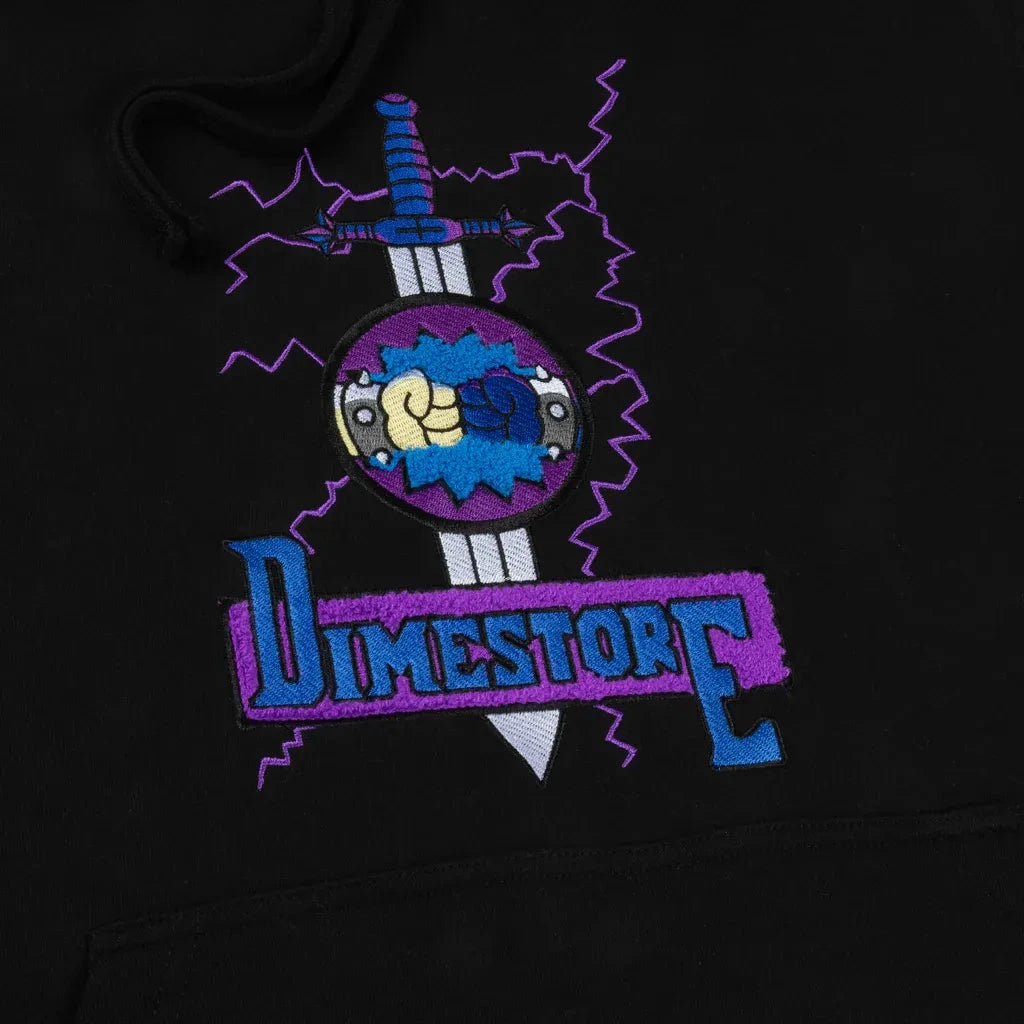 Dime Storm Hoodie Black crewnecks Dime 