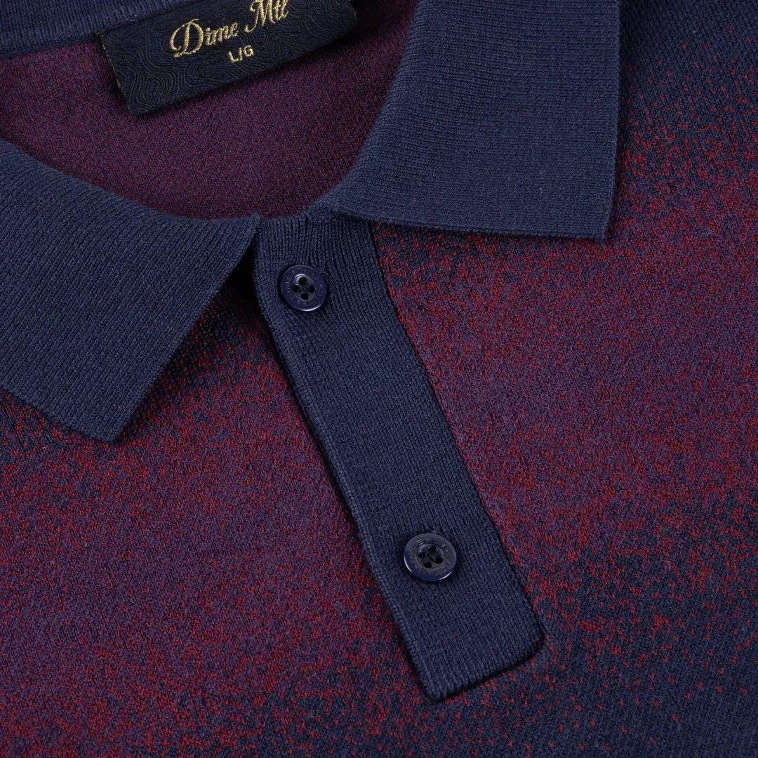 Dime Striped Rugby Knit Navy/Multi shirts Dime 