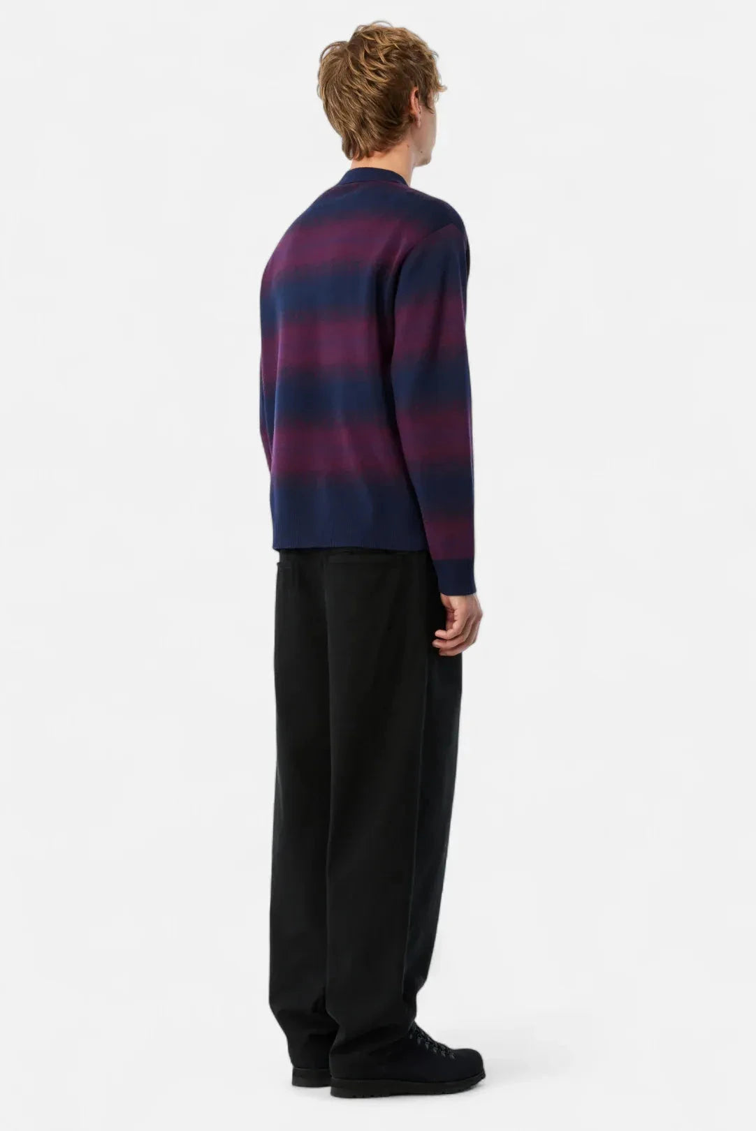 Dime Striped Rugby Knit Navy/Multi shirts Dime 